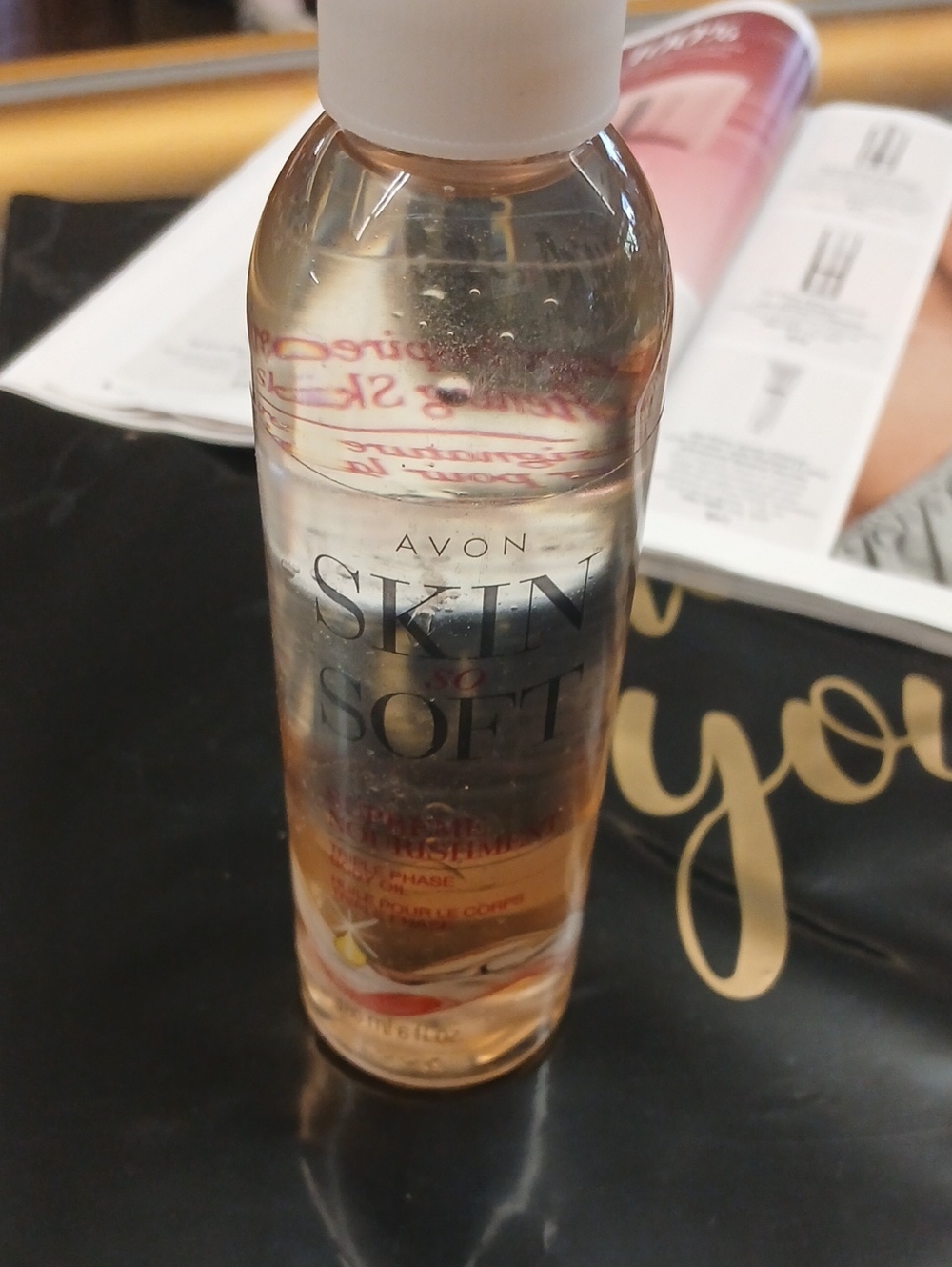 Avon Skin So Soft Body Oil Spray - Clear/Light Amber